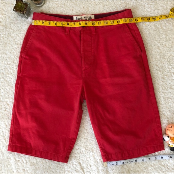 Jack Wills Red Short Pants Men Small - Picture 8 of 8